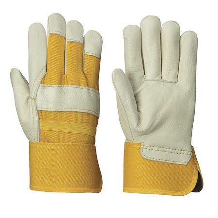 Cow grain work gloves-woman