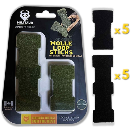 Ensemble de velcro pour molle-5 simples/5 doubles