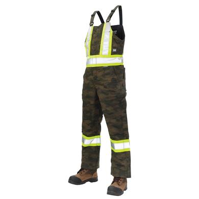 Salopette haute visibilité isolée en duck extensible camo