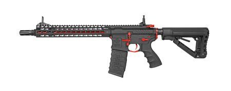 Cm16 srxl 12'' edition rouge-airsoft 6mm