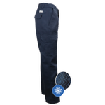 Pantalon cargo doublé-taille flexible