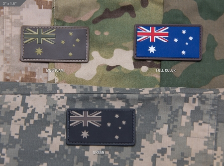 Australian flag patch-pvc-3'' x 1,6''