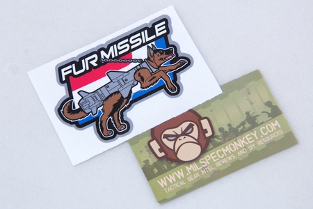 Fur missile decal-3,5'' x 2,2''