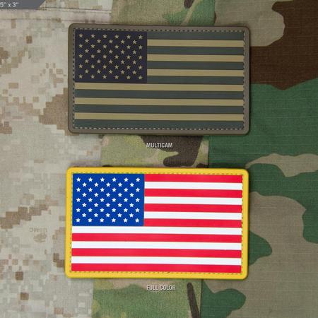 Us flag patch-pvc-5'' x 3''