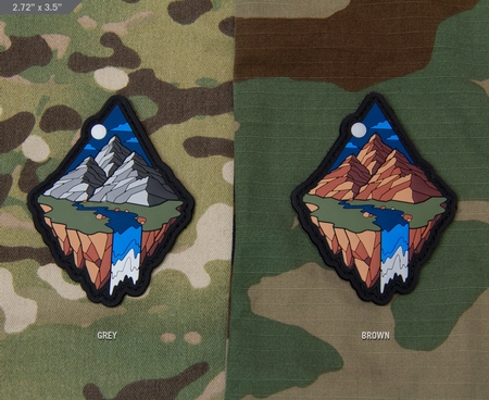 Mountain diamond 1 patch-pvc-2,72'' x 3,5''