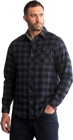 Woodfort mid-weight flannel work shirt-l/s