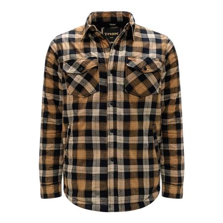 Flannel jacket w/sherpa lining-l/s